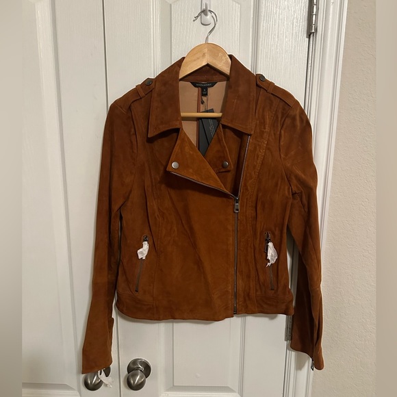 Banana Republic Jackets & Blazers - NWT ✨ Genuine Suede Banana Republic Moto Jacket - Small